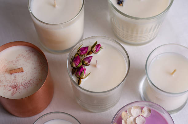 istock Soy Candles, Assorted Handmade Scented Candles in Glass 1496783218