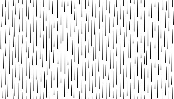 starker regen nahtloses muster. abstrakte tropfen geometrisches muster. textur des regnerischen herbsttages. gestrichelte vertikale linien. vektorgrafik auf weißem hintergrund - seamless bamboo backgrounds textured stock-grafiken, -clipart, -cartoons und -symbole