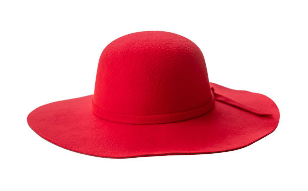 istock Woman red hat isolated on white background 1496784256