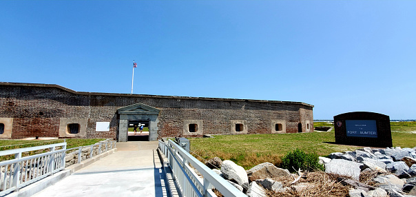 Scenes from Charleston, South Carolina in May, Fort Sumpter entrance