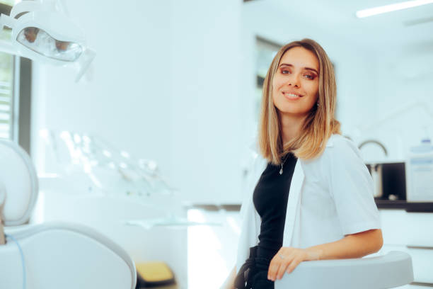 istock Dentist Sitting in the Chair in her Professional Office 1496787909