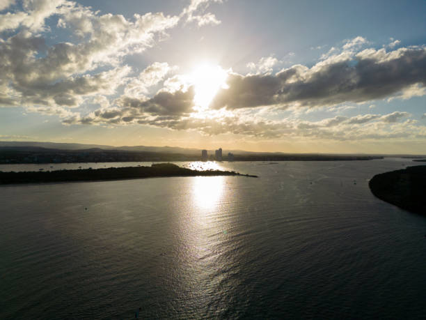 istock Sunset, Gold Coast Broadwater, Queensland, Australia 1496812458