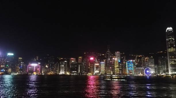 istock Hong Kong skyline at night 1496821014