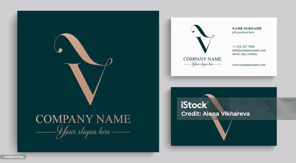 Monogram Classy Example Template Elements Personal Monogram Vector Elegant Stock Illustration ...