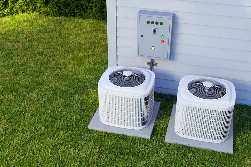 Air Conditioning Units In The Garden
