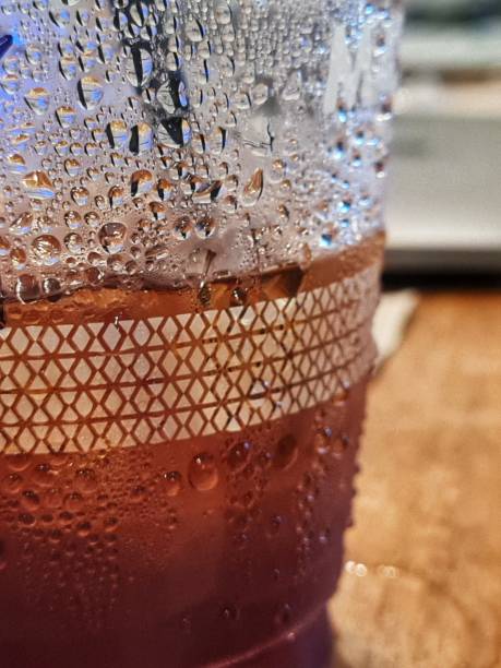 istock Pulpy of cold water outside the glass 1496828286