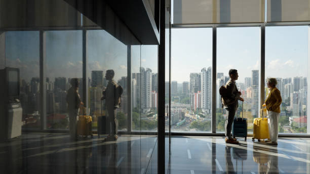 istock Asian business individual networking in hotel lobby 1496829807