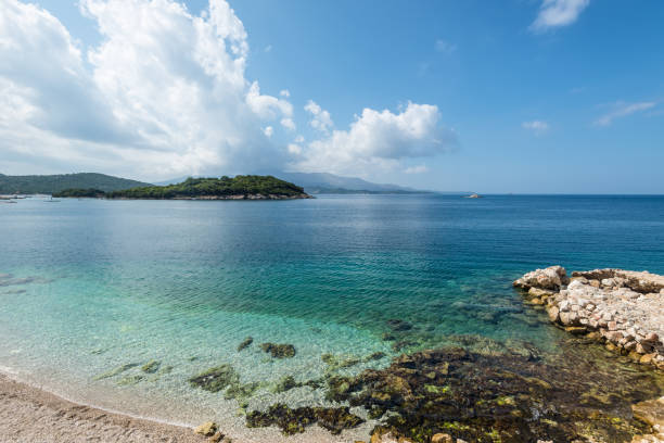 istock Beautiful Ksamil beach in Albania 1496831540