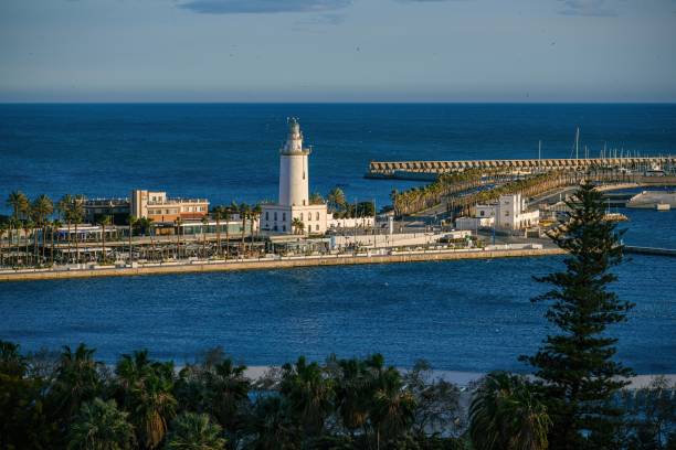 istock MALAGA, SPAIN - March 08, 2023. Lighthouse Farola in Malaga port 1496831644