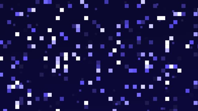4K Mosaic-Pixelated Blue animation background