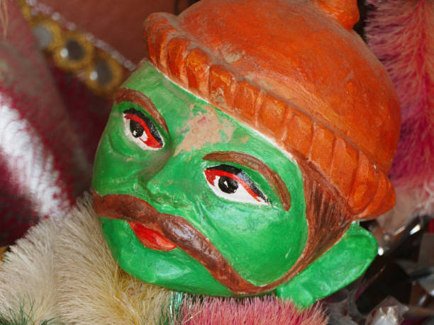 Colorful works of handicraft, home decor items for sale during Handicraft Fair in Pune, India
