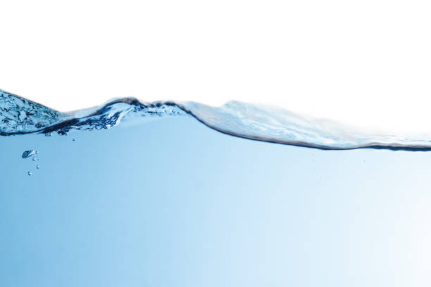 istock Water Wave Isolated on White Background, Pure Water, Clean Drinking Water. 1496839676