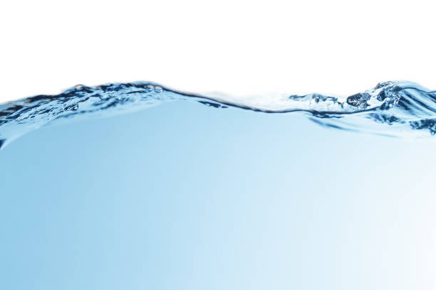 istock Water Wave Isolated on White Background, Pure Water, Clean Drinking Water. 1496839679