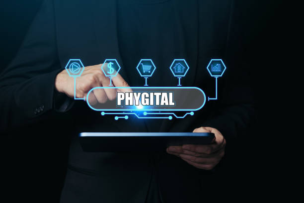 istock Phygital marketing involves merging tangible physical and the digital physical and digital experiences. 1496846401