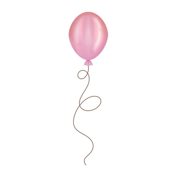 акварельный красочный клипарт из воздушных шаров. иллюстрация персикового и розового воздушного шара, изолированная на белом фоне. день ро - birthday balloon bouquet clip art stock illustrations
