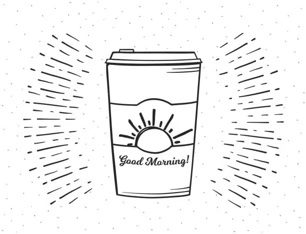 Vector illustration of Hand Drawn Coffee Cup