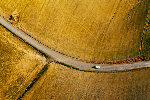 istock Car on a country road. 1496849232