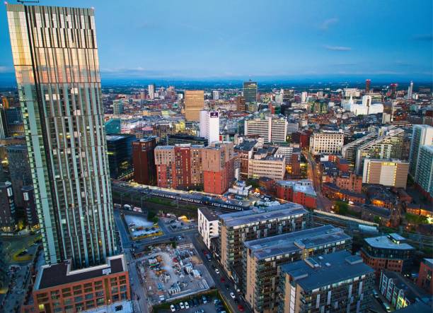 istock Manchester Skyline after the Sunset 1496850798