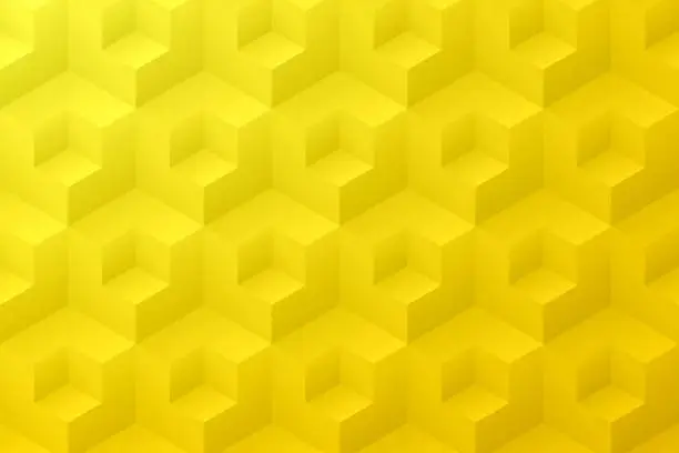 Vector illustration of Abstract yellow background - Geometric texture