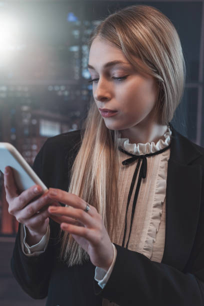 istock Young pretty employee business woman work in office with tablet pc computer 1496858602
