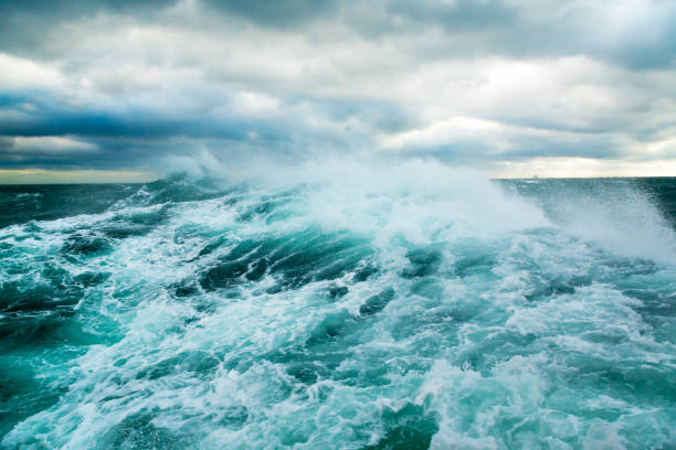 istock A storm in the ocean. Storm waves in the open ocean. 1496859336