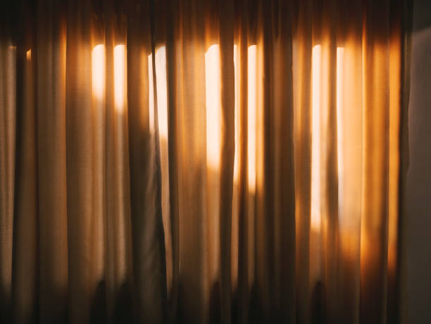 istock Curtain with sun shade Abstract background 1496859595