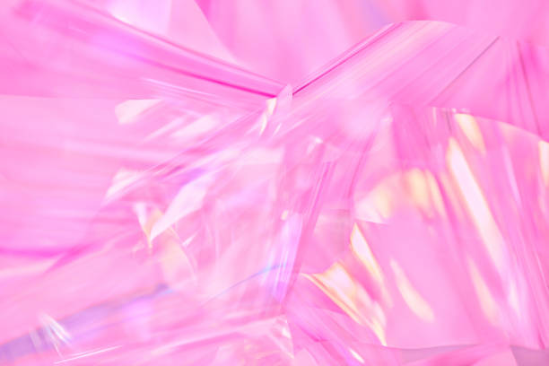 パステルネオンブルー、紫、ラベンダー、ピンクのホログラフィックメタリックフォイル背景