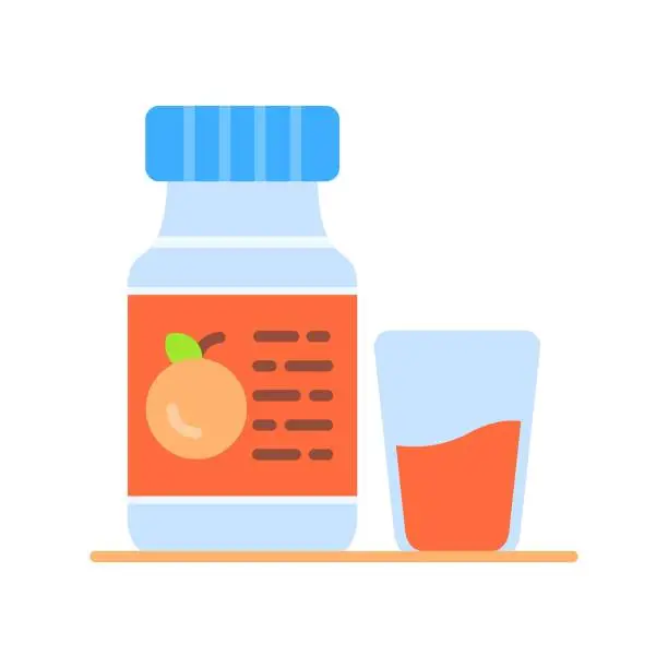 Vector illustration of Orange Juice Icon