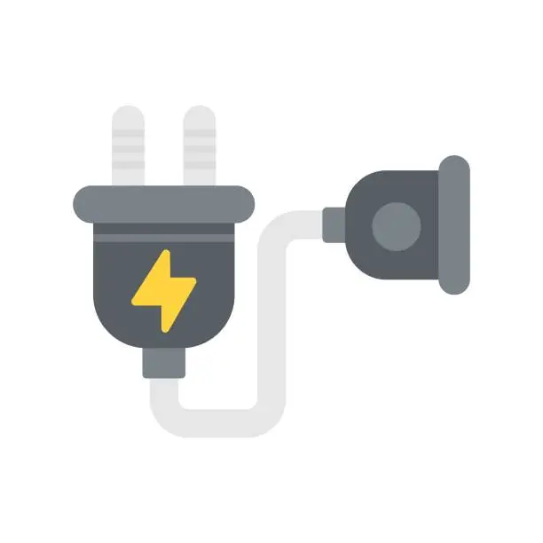 Vector illustration of Extension Cord Icon