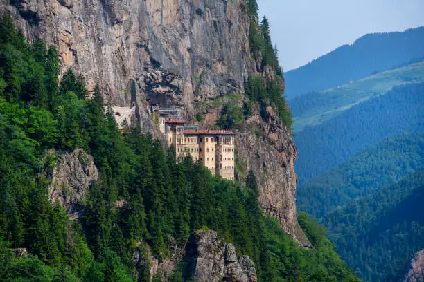 Photo of View of Sumela Monastery in Trabzon Province of Turkey.