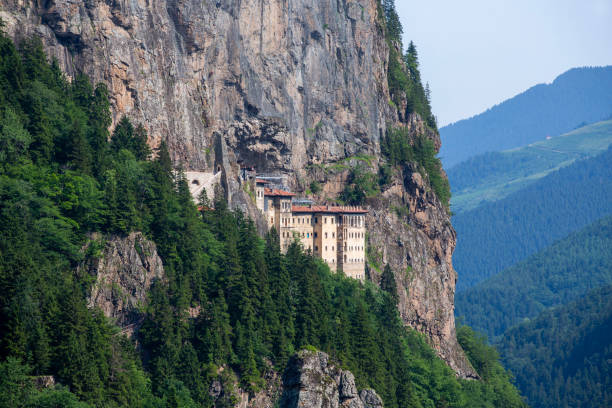 View of Sumela Monastery in Trabzon Province of Turkey. View of Sumela Monastery in Trabzon Province of Turkey. sumela monastery stock pictures, royalty-free photos & images