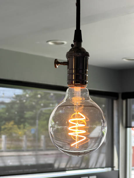 istock Close up of luxury round light bulbs 1496869158