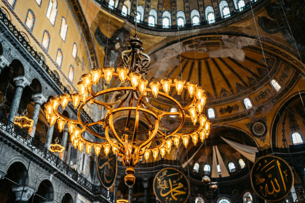 istock Chandelier Inside Of Hagia Sofia In Istanbul 1496877443
