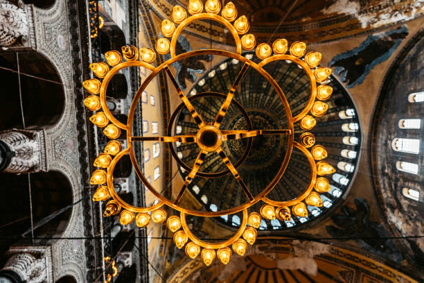 istock Chandelier Inside Of Hagia Sofia In Istanbul 1496877479