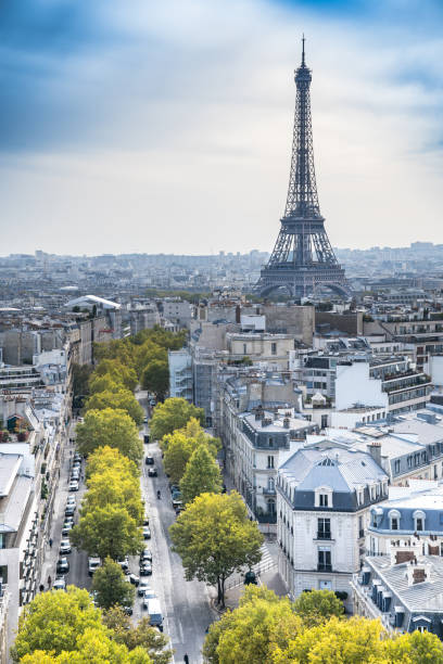istock Panorama view from Triumphal Arch, Paris, France 1496877671