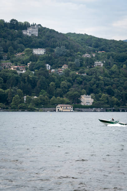 istock Como lake in Italy with clouded sky. Tourist place 1496881236