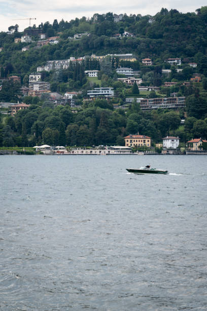 istock Como lake in Italy with clouded sky. Tourist place 1496881237