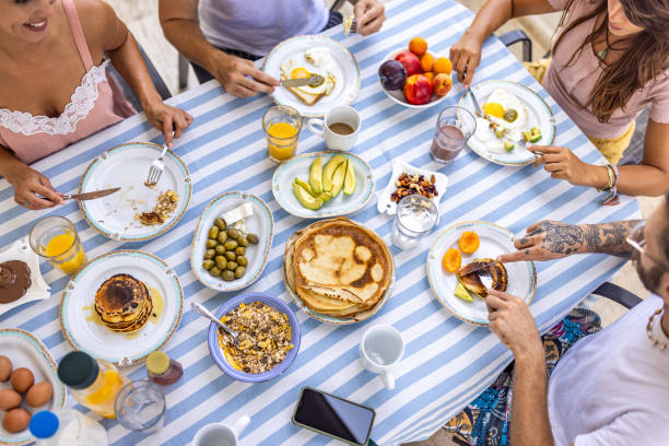 istock Healthy breakfast on summer vacation 1496883638