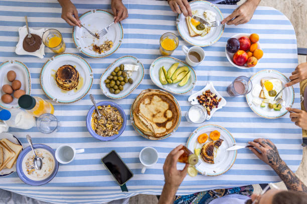 istock Healthy breakfast on summer vacation 1496886518