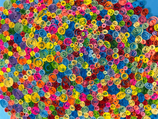 istock Techno Filigree: Crafting Futuristic Wonders from Colored Papers 1496892098