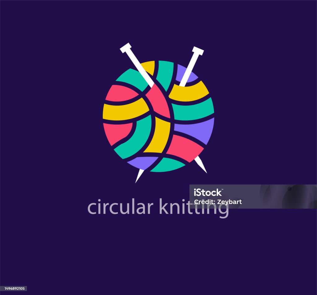 Logo Using A Multi Color Thread Creative Round Thread Logo Design Stock Illustration - Download Image ...
