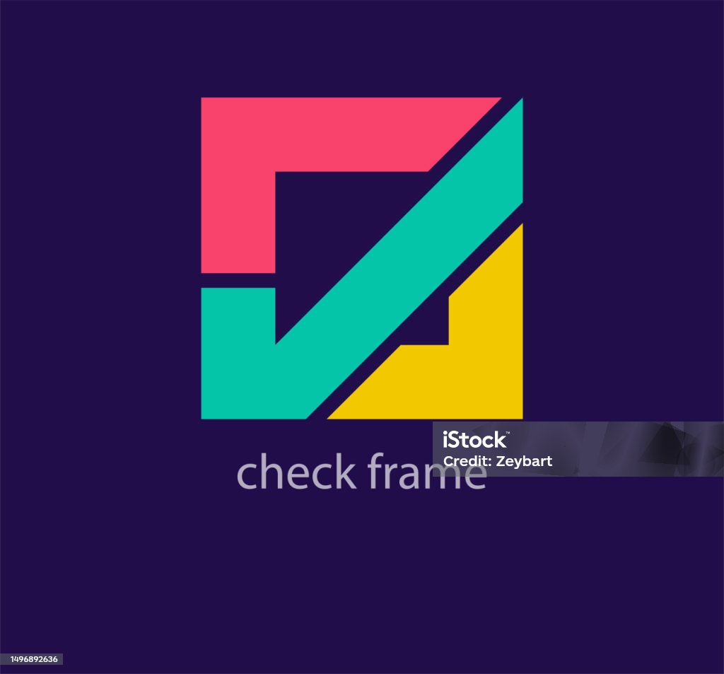 Creative Check Mark Logo Design Stock Illustration - Download Image Now ...