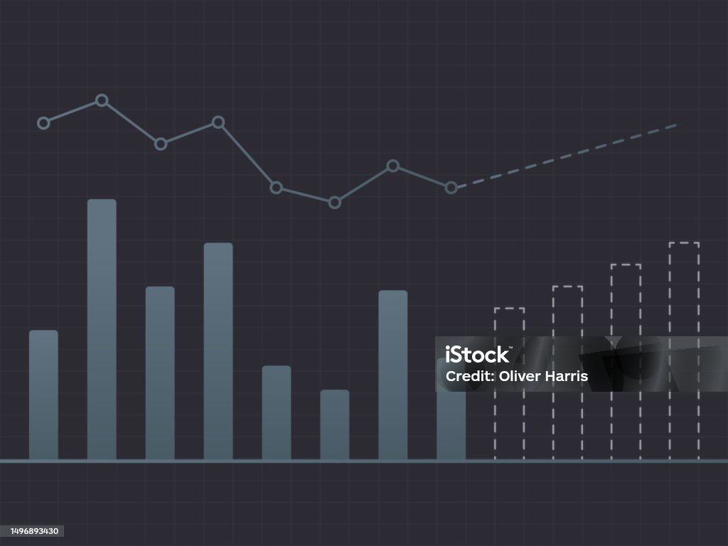 Forcasting Image Graph Chart Forecast And Prediction Stock Illustration - Download Image Now ...