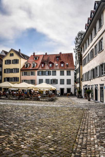 istock Small Cafes Surrounded By Beautiful Architecture In Konstanz, Germany 1496901093