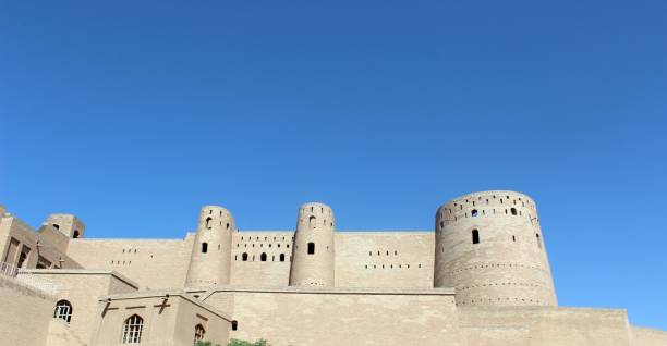 istock Ancient and old castle under a blue sky in Afghanistan 1496902899