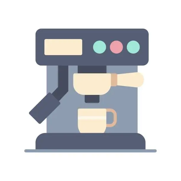 Vector illustration of Coffee Machine Icon