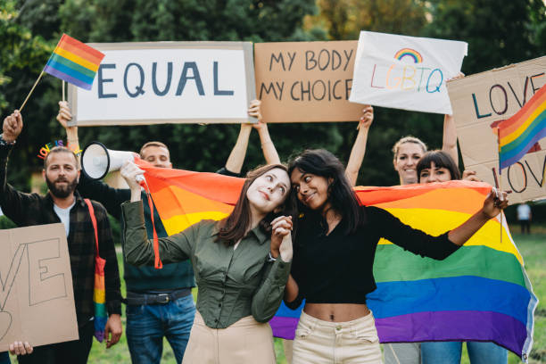 istock People are enjoying an LGBTQIA pride event 1496908203