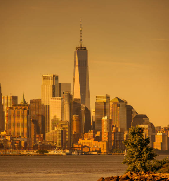 istock New York skyline in orange hue 1496923054