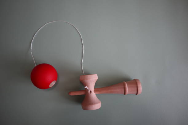 Kendama Kendama is a traditional game from Japan with a background space that can be used as background, template and wallpaper kendama traditional japanese toy stock pictures, royalty-free photos & images