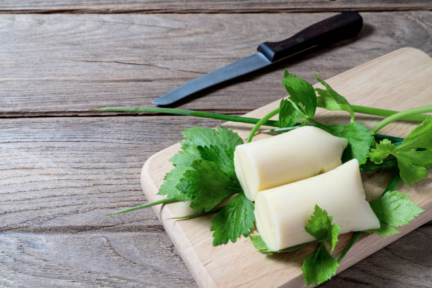 istock Tofu eggs and Vegetable on cutting board 1496931390